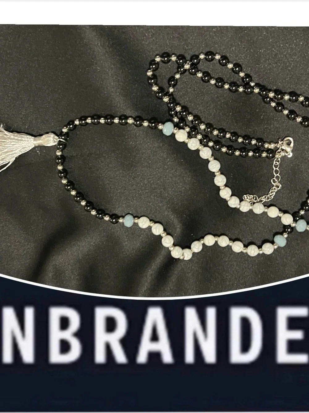 UNBRANDED Mala Beads Yin Yang Stone Necklace
